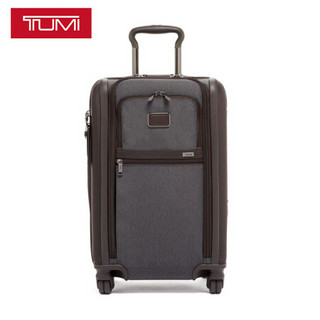 途明 TUMI 2019 新品 TUMI ALPHA系列男士商务旅行高端时尚织物万向轮登机箱拉杆箱02203560AT3 20英寸 灰色