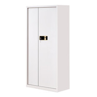 中伟保密柜文件柜档案柜保险柜双保险密码柜指纹锁灰白通门加厚款