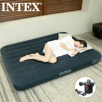 INTEX 2019年新款64733充气床垫 露营气垫床 户外防潮垫 家用空气床午休躺椅双人折叠床137*191*25cm