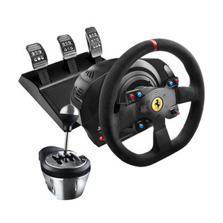 图马思特（THRUSTMASTER）T300法拉利版力反馈赛车游戏方向盘+TH8A 全仿真可调节高端排挡杆 多平台兼容