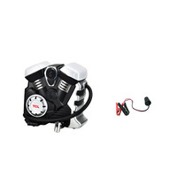 TCL车载充气泵 轮胎打气泵 汽车用双缸金属缸 带胎压检测 机械指针表盘