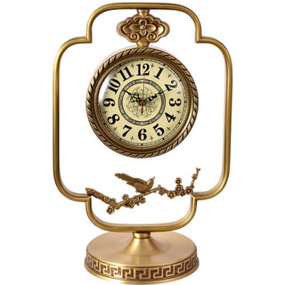 北极星（POLARIS）座钟 金属座钟创意客厅壁钟时尚大气豪华时钟现代静音石英钟表8364