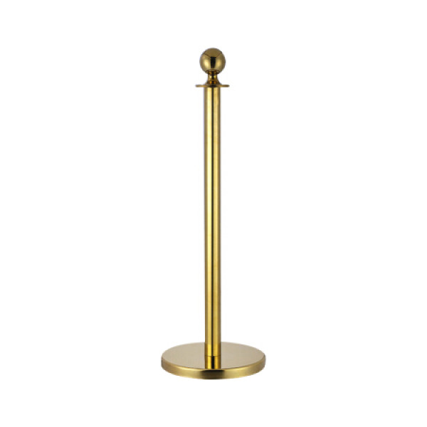 【百舸钛金色立柱1根】百舸 迎宾球头礼宾柱挂绳围栏一米线护栏围栏杆