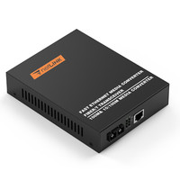 netLINK HTB-1100S-120KM 电信级百兆单模双纤光纤收发器 光电转换器 20-120KM 内置电源 一台