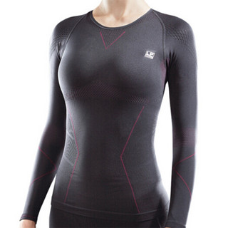 LP ARF2401Z(L)黑色 女子压缩衣 健身瑜伽跑步户外运动 轻薄透气塑身长袖紧身衣