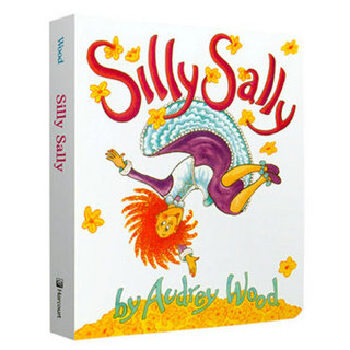 Silly Sally Board Book倒着走的女孩 英文原版