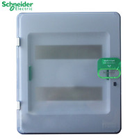 施耐德（Schneider）配电箱 天朗系列 暗装家用电箱 强电箱布线箱 暗装透明门 双排24回路