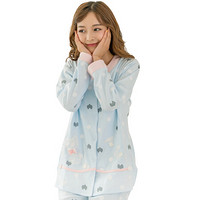 诺宜（nuoyi）月子装孕产妇家居服月子服哺乳衣睡衣J38097蓝色XL