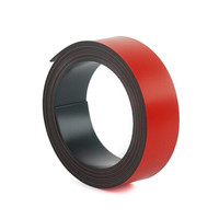 斯图sitoo 彩色磁条彩色pvc磁贴软磁铁教学广告展示磁贴白板边框ST1209 红色 2cm*2m