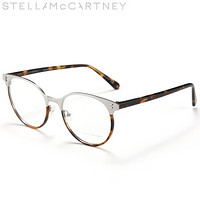 丝黛拉麦卡妮(StellaMcCartney)眼镜框女 镜架 透明镜片银灰色镜框SC0145O 001 52mm