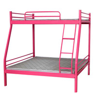 奈高NG铁艺床简约现代双人公寓高低床宿舍多功能组合床上下铺高架床