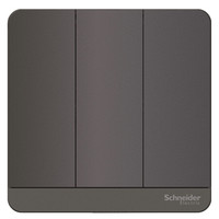 施耐德电气（Schneider Electric）开关插座 开关面板 三开双控开关16A 绎尚系列 荧光灰色 E8333L2_SL_C1