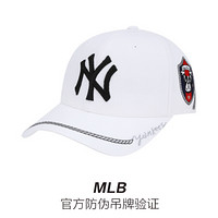 MLB 美国职棒大联盟 32CPBG 刺绣卡通小狗鸭舌帽 白色黑标NY 55cm-59cm