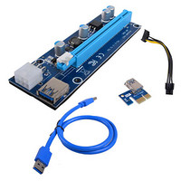 魔羯 MOGE MC2239PCI-E转PCIe转接线 USB3.0 PCI-E显卡挖矿转接卡延长线