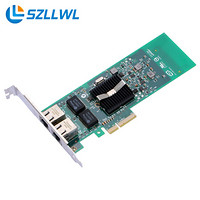 szllwl Inte82575l双口千兆网卡 英特尔82575芯片网卡 PCI-E双电口千兆服务器网卡