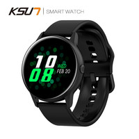 KSUN 智能手环 步讯彩屏蓝牙手表 IP68防水 抬手支付 心率血压血氧 闹钟久坐睡眠来电信息提醒 KSR905-黑胶