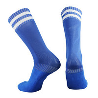 星加坊青少年足球运动袜子男女袜跑步袜蓝色002L