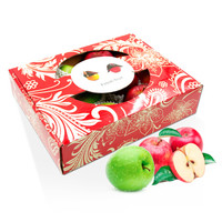 进口苹果缤纷礼盒12粒装 水果礼盒 新鲜苹果水果