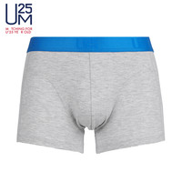 爱慕集团UM25内衣炫彩腰带莫代尔中腰平角内裤高腰边男士内裤UM23AQ1浅灰色175/M
