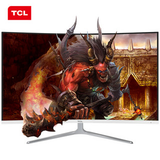 TCL T32N7C  31.5英寸1700R曲面电脑显示屏 微边广视角75hz爱眼不闪屏游戏电竞显示器（HDMI/VGA）