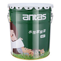 antas安泰防霉抗菌水性面漆 环保乳胶漆 内墙漆 油漆涂料 18L/20KG