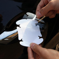 迪普尔 汽车门把手保护膜 拉手贴膜 4片装通用车门把手贴 门腕贴