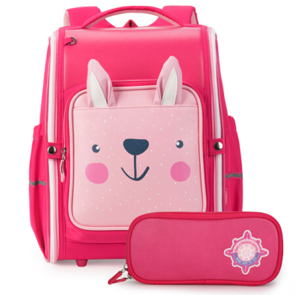 商品卡拉羊小学生书包1-3年级男女孩儿童减负双肩背包笔袋组合礼品