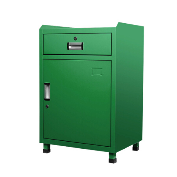 奈高 五金工具柜存放柜零件收纳柜多功能储物维修铁皮柜绿色单抽单门