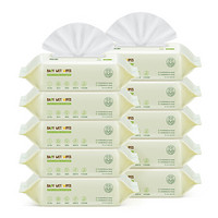 润本（RUNBEN）湿巾 湿纸巾 80抽×10包 婴儿湿巾 湿巾纸 湿巾消包 手口湿巾 （带盖）
