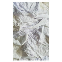 工霸(GONGBA)本白破布 白色擦机布 工业棉吸油抹布 白大 1捆 25KG/捆