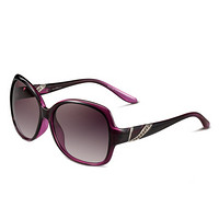 海伦凯勒 偏光太阳镜女款墨镜 时尚大框驾驶眼镜 H8232P66 渐进紫色