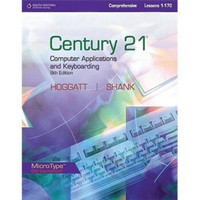 Century 21 Computer Applications and Keyboarding Lessons 1-170