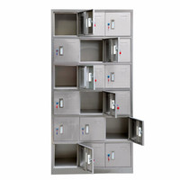 奈高NG更衣柜储物柜员工换衣柜防锈防潮柜鞋柜碗柜304不锈钢18门更衣柜