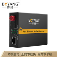  BOYANG/博扬 电信级千兆单模单纤 光纤收发器 外置电源 14槽机架