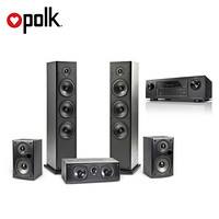 普乐之声（Polk）T系列5.0声道家庭影院音响套装+天龙（DENON）AVR- X518CI功放  黑色