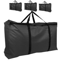 秉优 加大行李搬家袋子 牛津布棉被袋打包袋 防水行李袋编织袋 特大号120升3件