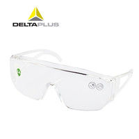 代尔塔（Deltaplus）101114护目镜 访客防护眼镜防刮擦防风眼镜 五副装 定做