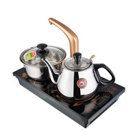 金灶(KAMJOVE) 泡茶电磁炉茶具套装 自动上水整套茶具 烧水壶304不锈钢电茶炉D608