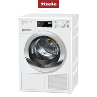 美诺（Miele）欧洲进口 9公斤 蜂巢滚筒干衣机 高标准卫生程序 TCK120 WP C