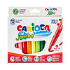 意大利进口CARIOCA粗杆绘画水彩笔12色套装 儿童玩具 文具画笔可水洗