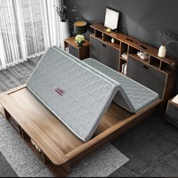 唯眠纺 床褥 床垫 单人折叠椰棕海绵垫 3E椰棕高密海绵榻榻米硬床垫 3折条纹90*200*5cm