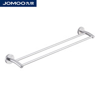 JOMOO 九牧 太空铝毛巾架加厚卫生间毛巾架双杆置物架浴巾架939509