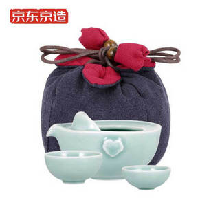 京东PLUS会员：京造 龙泉青瓷茶具 3件套