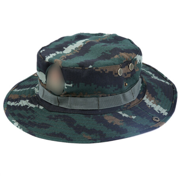 商品兵行者带徽迷彩圆边帽太阳帽奔尼帽军迷用品 虎斑迷彩