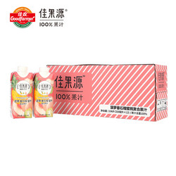 佳果源 100%果汁 菠萝番石榴蜜桃复合果汁 330ml*12瓶 *6件