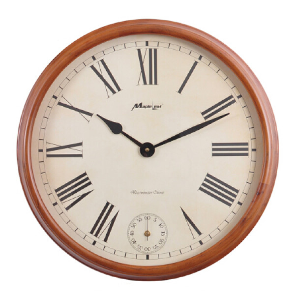 商品枫叶(mapleleaf)实木报时挂钟现代简约客厅钟表欧式复古静音时钟