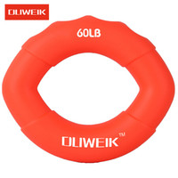 杜威克 握力圈男士专业练手力女士握力器橡胶圈康复训练手指健身器红色60磅