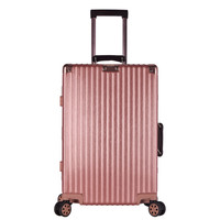 汤普瑞斯 TPRC 万向轮拉杆箱行李箱 新风尚复古款旅行箱24英寸玫瑰金