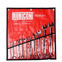 罗宾汉（RUBICON）RCW-311 进口美式梅开扳手套装两用开口扳手组11件套 8-24mm