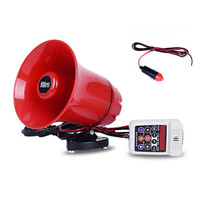 JOHA录音喇叭扩音器喊话器车载大喇叭手持扩音器叫卖器大功率锂电池 12V+点烟器(可插卡插U盘)